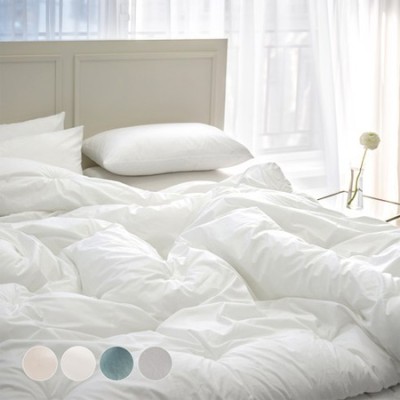 [실온] 그래이불 순수 유기농 오가닉 코튼 호텔 침구세트 4color, 이불 + 베개커버세트